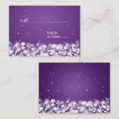 Cartes mariages Étonnantes Étoiles Violet (Devant / Derrière)