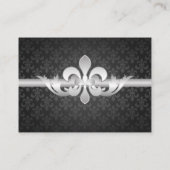 Cartes mariages Fleur De Lis Noir (Dos)