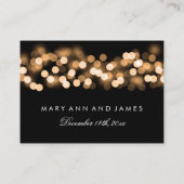 Cartes mariages Gold Hollywood Glam (Dos)