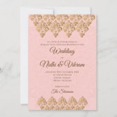 Cartes mariages indiennes et invitations de mariag (Devant)