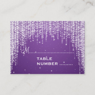 Cartes mariages Nuit Éblouissant Violet
