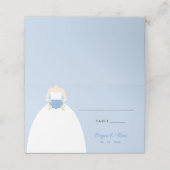 Cartes mariages (Pastel Blue Mariage Gown) (Extérieur déplié)