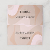 Cartes Mariages Pastel Retro Waves (Extérieur déplié)