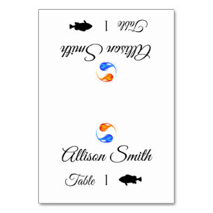 Cartes mariages-Poisson Icon-Twin Flames-