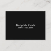 Cartes mariages - Skeletons avec coeur (Dos)