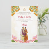 Cartes mariages Telugu & mariage tamoul (Debout devant)