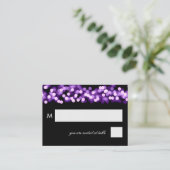 Cartes mariages violet glam Hollywood (Debout devant)