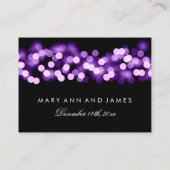 Cartes mariages violet glam Hollywood (Dos)