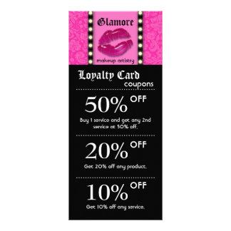 Cartes Marketing Artiste Maquillage Lumières Lèvre