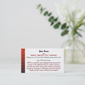 Cartes Médicales de RSD/CRPS (Debout devant)