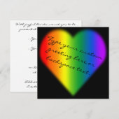 Cartes mêmes sexes d'amour d'invitations de partie (Devant / Derrière)