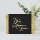 Cartes Merci Champagne Damask (Debout devant)