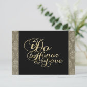 Cartes Merci Champagne Damask (Debout devant)