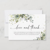 Cartes Merci Mariage de verdure (Devant)