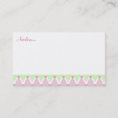 Cartes mères Motifs de diamants verts et roses (Dos)