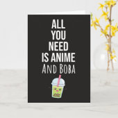 Cartes Mignonnes Anime Boba Bubble Tea Kaiwaii Ota (Fleur jaune)