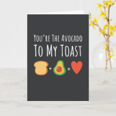 Cartes Mignonnes Avocat Fruits Végétalien Végétari (Fleur jaune)