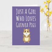Cartes Mignonnes de Cochons d'Inde Roses Pour Bébé (Fleur jaune)