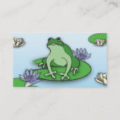 Cartes mignonnes de profil de grenouilles (Dos)