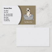 Cartes mignonnes d'entreprise de services d'animal (Devant / Derrière)