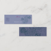 Cartes minces de profil de tatouage de tulipe (Devant / Derrière)