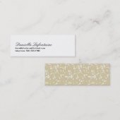 Cartes Mini-Appelantes chiques (Devant / Derrière)