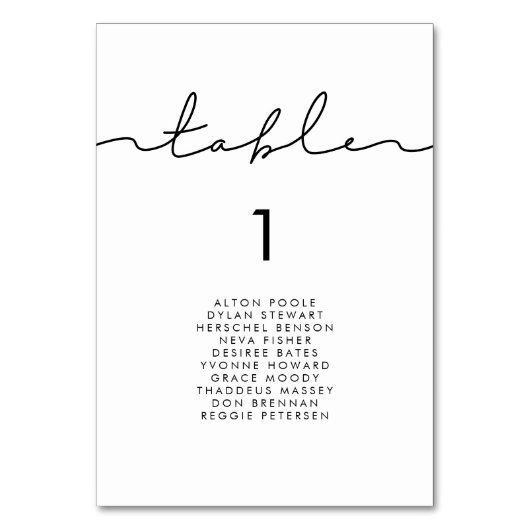 Cartes minimalistes à assise manuscrite (Par défaut)