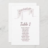 Cartes minimalistes élégantes pour le mariage (Devant / Derrière)