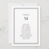 Cartes minimalistes pour Mariage assis (Devant)