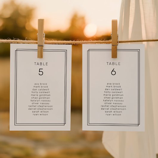 Cartes minimalistes pour Mariage assis