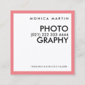 Cartes minimalistes roses modernes (Devant)