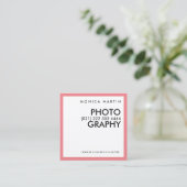 Cartes minimalistes roses modernes (Debout devant)