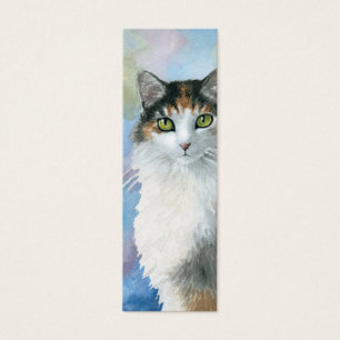 Cartes minuscules de signets de calicot du chat