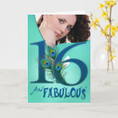 Cartes modèles du 16e anniversaire (Fleur jaune)