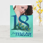 Cartes modèles du 18e anniversaire (Fleur jaune)