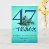 Cartes modèles du 47e anniversaire (Fleur jaune)