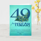 Cartes modèles du 49e anniversaire (Fleur jaune)