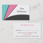 Cartes modernes de rendez-vous de beauté (Devant / Derrière)