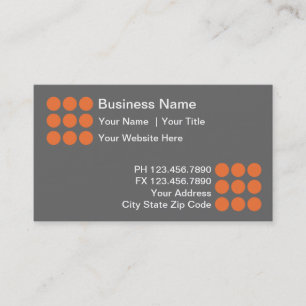 Cartes modernes d'entreprise de construction