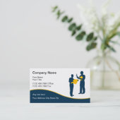 Cartes modernes d'entreprise de construction (Debout devant)