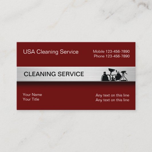 Cartes modernes d'entreprise de services de (Devant)