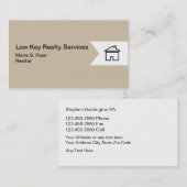 Cartes modernes d'entreprise immobilière (Devant / Derrière)