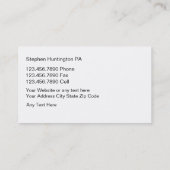 Cartes modernes d'entreprise immobilière (Dos)