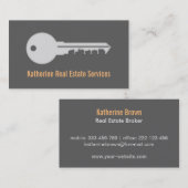 Cartes modernes lisses d'entreprise immobilière de (Devant / Derrière)