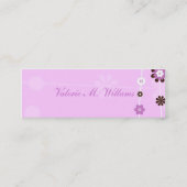 Cartes Mommy Fleurs Roses (Dos)