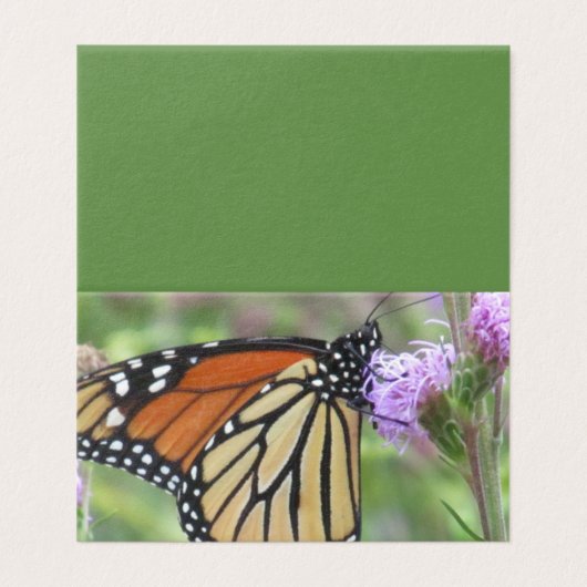 Cartes Monarch Papillon (Outside Unfolded)