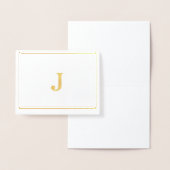 Cartes Monogram Real Gold Foil (Affichage)