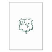 Cartes Monogramme Gold Crest Green (Dos)