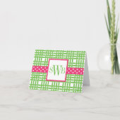 Cartes Monogrammes Bambou & Grosgrain (Devant)