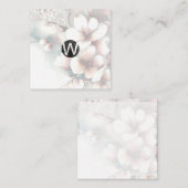 Cartes Monogrammes Cherry Blossom (Devant / Derrière)